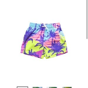 Blueberry bay 4t toddler boys swim trunks Miami vice print